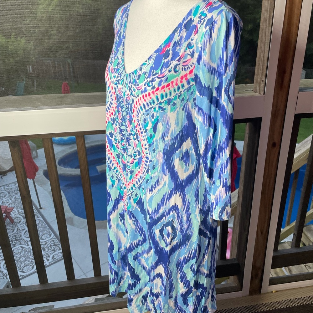 Lilly Pulitzer Ophelia Dress in Blue Swish SM